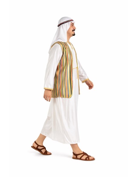 Déguisement Cheik Arabe Taille L | Déguisements pour Adultes Le Roi du Carnaval
